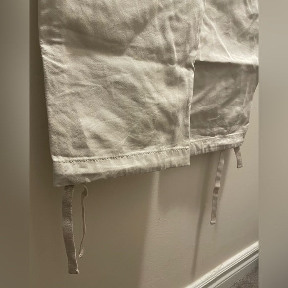 Baggy Y2K Adjustable Cargo Pants Beige - Picture 4 of 5